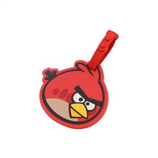 Etiqueta de bagagem de PVC macio de desenho animado 3D